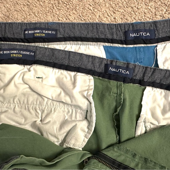 2 Pair of Nautica Shorts sz 40 Blue & Green - Picture 6 of 7